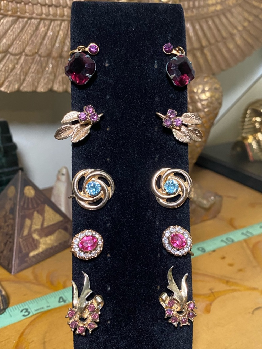 Vintage screw back Earring Set